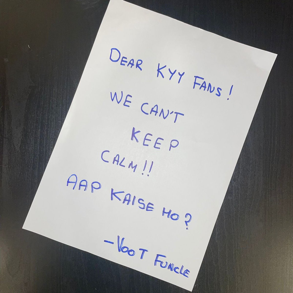 justvoot's tweet photo. Voot Funcles just here to check up on his favourite people 📩 

@the_parthsamthaan @nititaylor

#ComingSoon #KYY #Voot https://t.co/ltfkFxv0QI