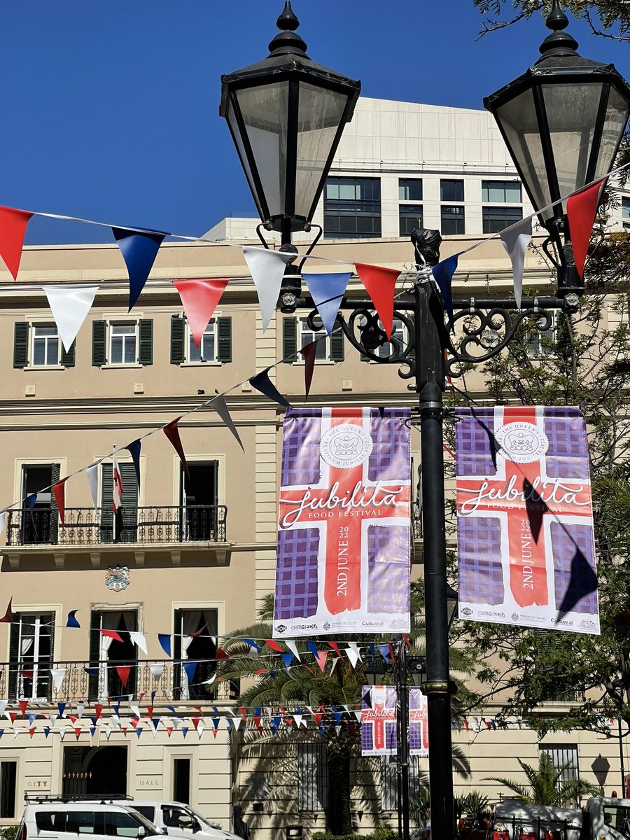 Jubilita banners going up ! Looking forward to seeing you all on 2 June 2022