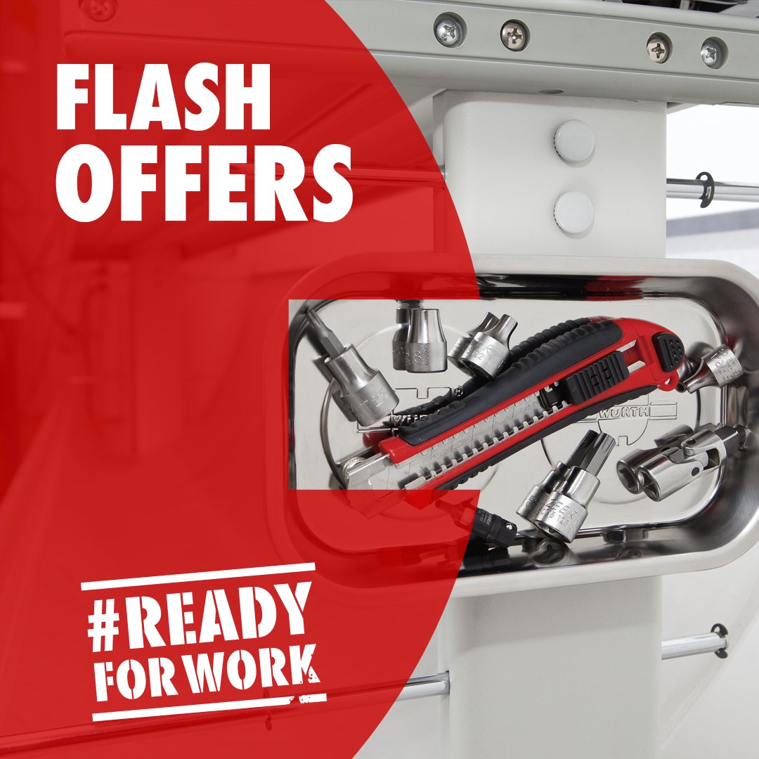WurthUK's tweet photo. ⚡ There's still time to check out our May #FlashOffers ⚡
Simply head to our e-Shop and login for your unique deals and savings: https://t.co/LCSRnjkhow 🛒 https://t.co/a2Ss1b2ROn