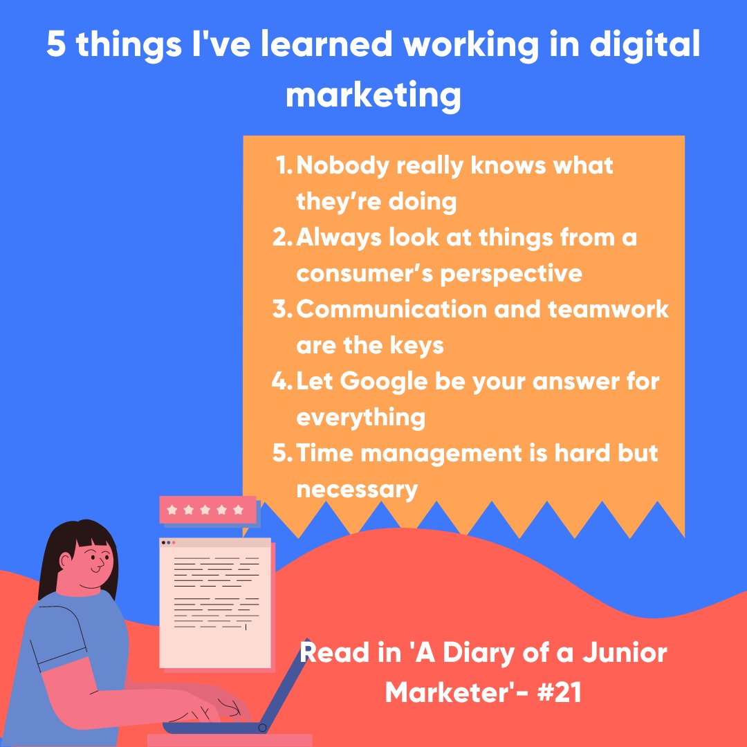 Rbbl_io's tweet photo. In the final edition of A Diary of Junior Marketer, Jennifer passes on the tips and tricks she’s learned from her time as a marketing assistant. 👩‍🏫

Click the link below to read!
https://t.co/dccZG741P3 https://t.co/hzEjLd1SBL