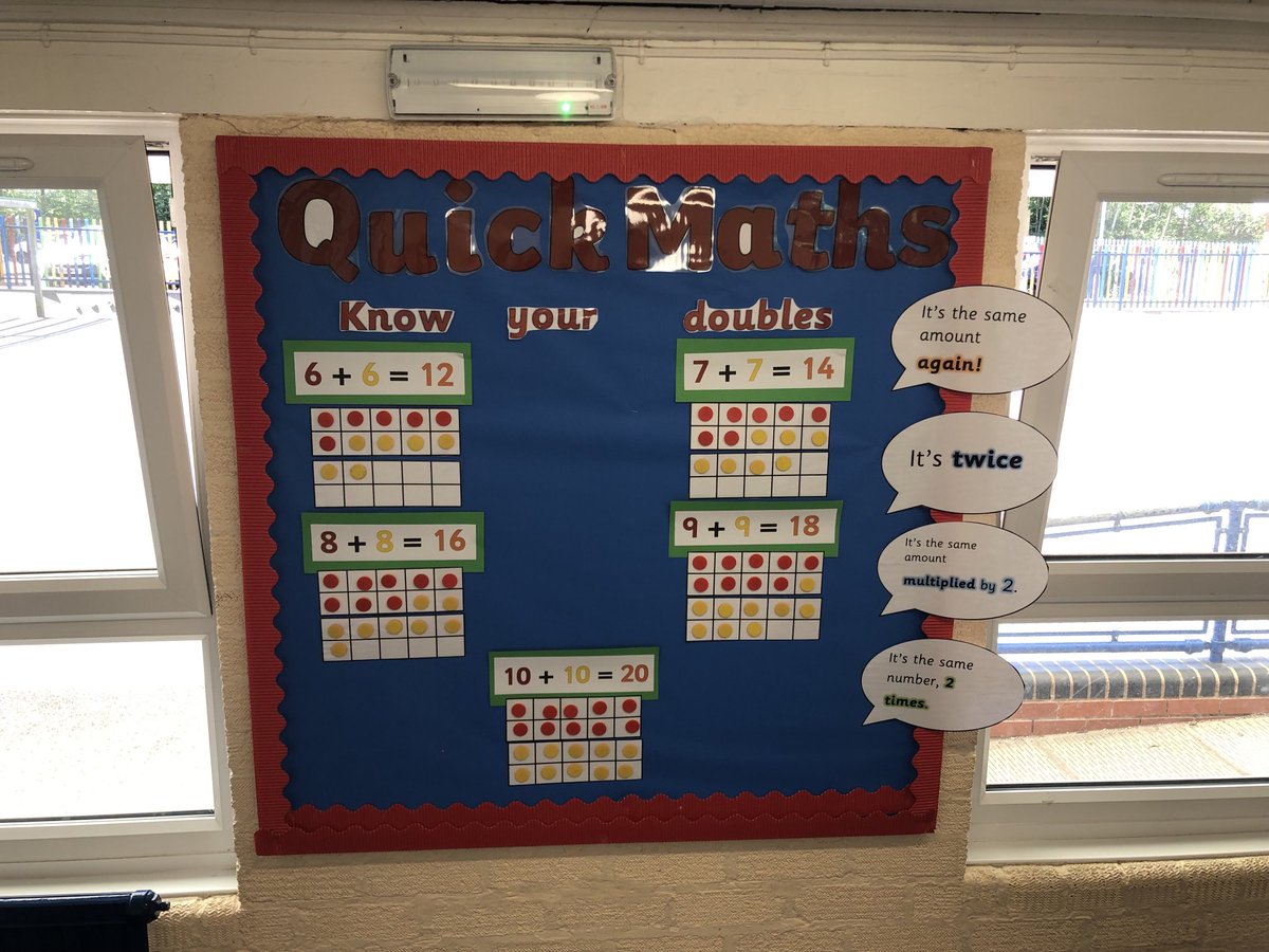 DIASENDteach's tweet image. KS1 challenge is up ready for next half term! Get those doubles learnt. ⁦@DevonshireInf⁩