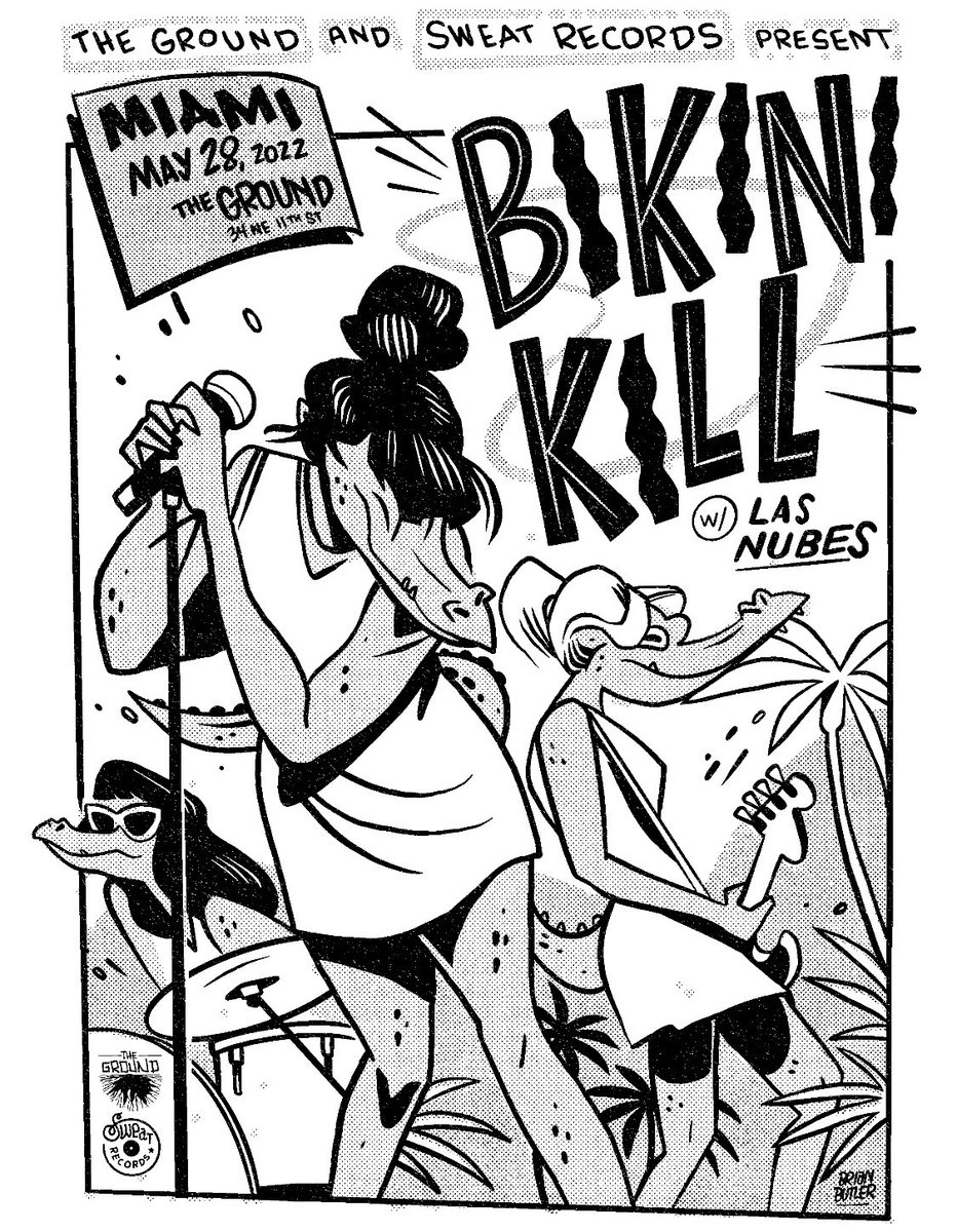 See you at <a href="/theebikinikill/">Bikini Kill</a> Miami __✍️  w #glassbody and @LasNubesMiami cc: <a href="/sweatrecords/">Sweat Records</a> <a href="/TheGroundMiami/">The Ground Miami</a>