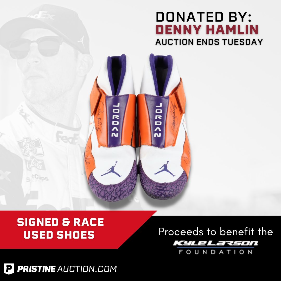 denny hamlin jordan racing shoes