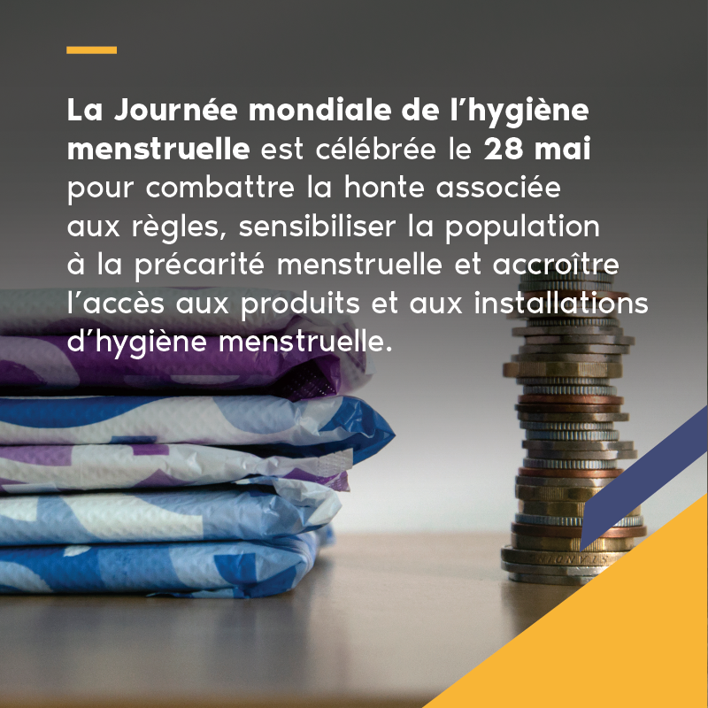 DevCanada's tweet photo. #LSV? La pauvreté liée aux règles touche 500 millions de personnes chaque mois dans le monde.

Balayez pour découvrir l’importance de l’#HygièneMenstruelle ➡️ 

#MHDay2022 #NousNousEngageons