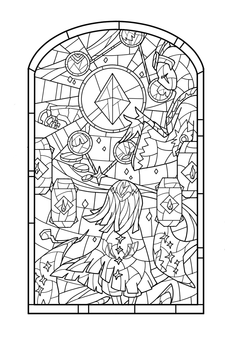 線画見て見てする 