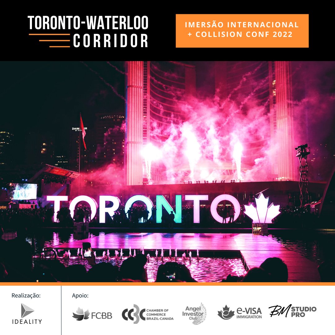idealitypro's tweet photo. Quer conhecer toda a agitação de #Toronto e ainda visitar o epicentro da inovação e do empreendedorismo no Canadá? Participe da Imersão Toronto-Waterloo Corridor. 
Reserve sua vaga agora mesmo: https://t.co/6p2BjTbYeF

#startupcanada #collisionconf #techconference https://t.co/HQaPZyGrmA