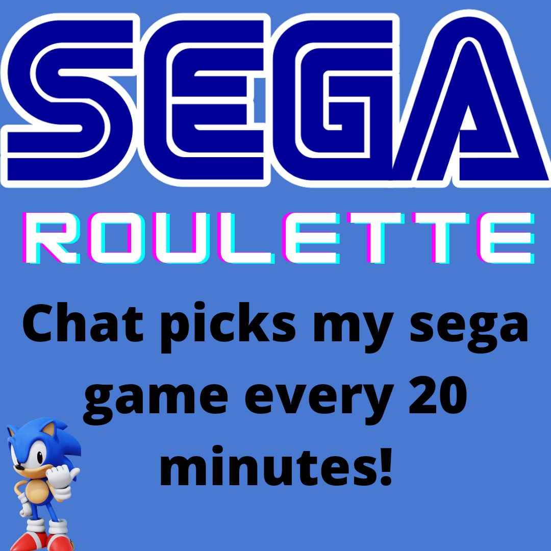 dustingorbit's tweet image. THE DAY IS HERE! ITS SEGA ROULETTE DAY! I can&apos;t wait to see what chat puts on the table! 8-10PM! RIGHTOUS!
#segagenesis #chatrules #fateofchat #SEGA