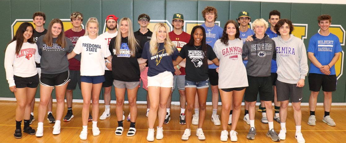 Best of luck to our senior student-athletes playing a sport collegiately next year! They were honored at our Recognition Day.