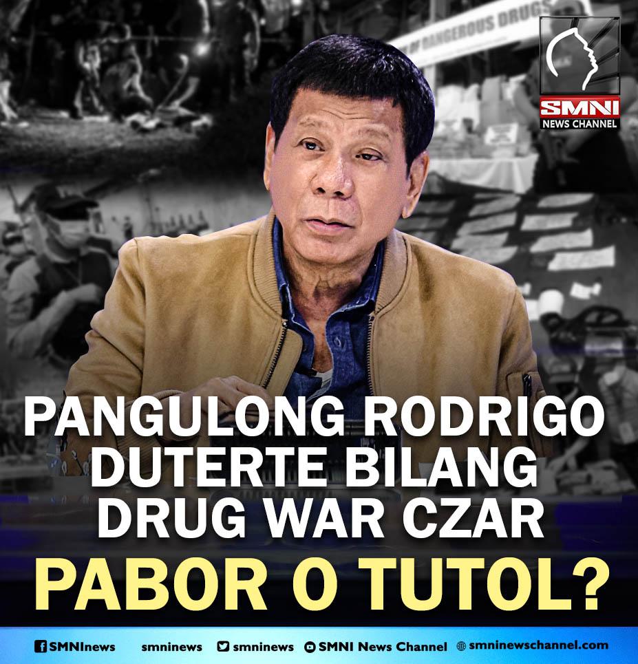 smninews's tweet photo. Pangulong Rodrigo Duterte bilang drug war czar, pabor o tutol?

#YourVoiceMatters https://t.co/q2TnavPo7Z