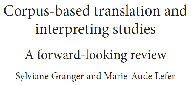 marieaudelefer's tweet photo. Want to know more about what's kept us busy in recent years in the field of #CBTS? Check out our thorough research survey of 180+ #corpusbased #translation & #interpreting studies published in 12 TIS journals btw 2012 & 2019. Loads of food for thought!
@GrangerSylviane https://t.co/a3BWXGb9a0