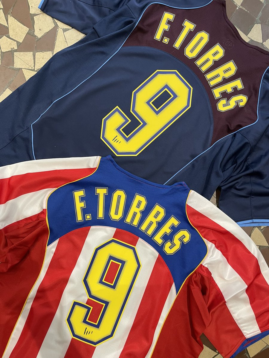 Maillots Nike football Atlético Madrid 2004/2005 Domicile &amp; Extérieur, Fernando TORRES 9. 

Rare éditions Spider Man 2 ! 🕸✨