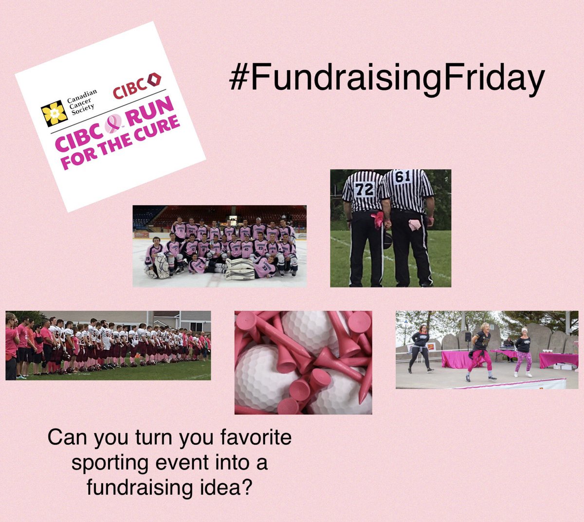 #CIBCRunfortheCure #northbayontario #northbay #FundraisingFriday. What do you love to do? What’s your sport? How can you turn it into a fundraiser?