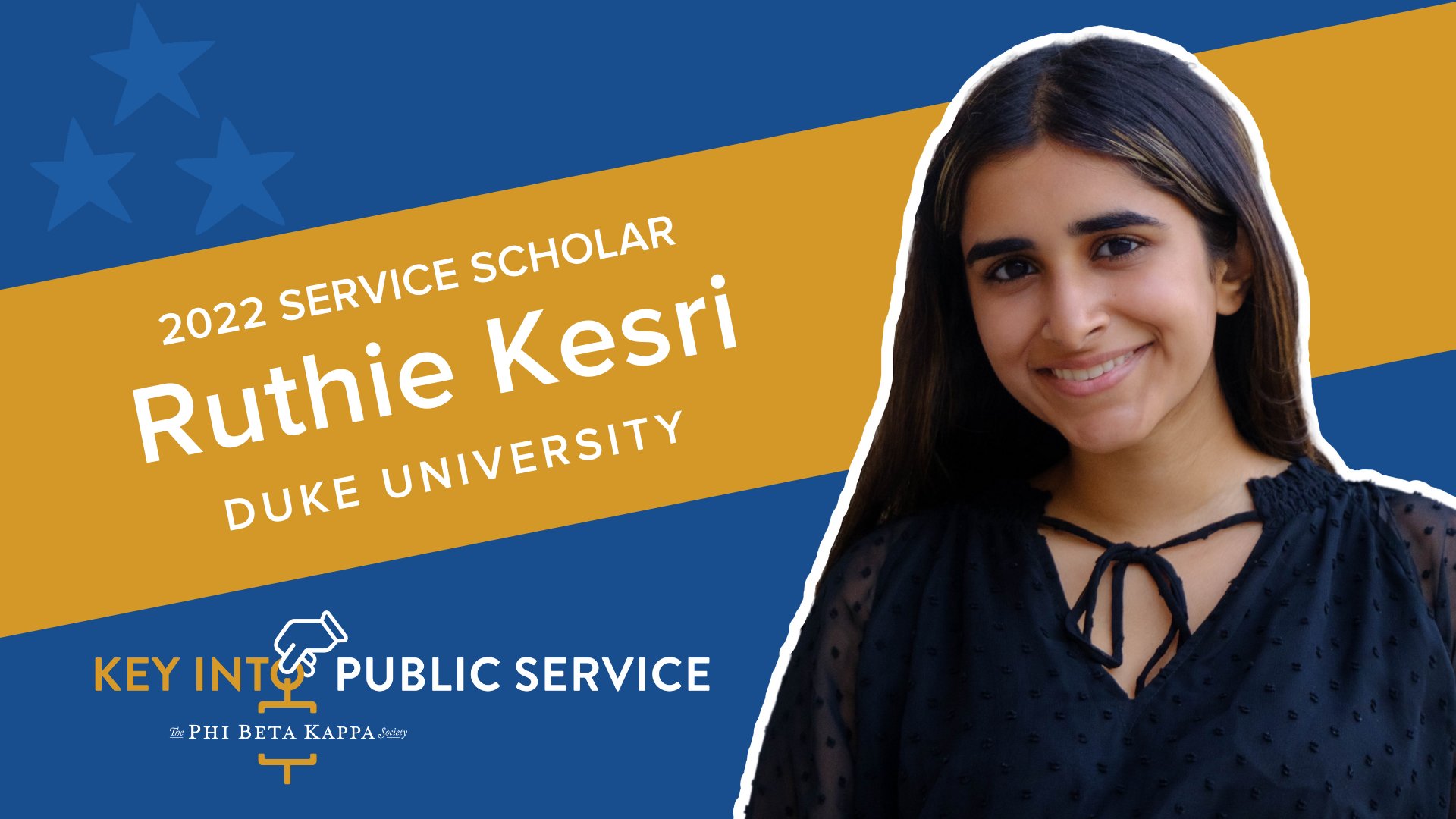 تويتر \ Phi Beta Kappa على تويتر: "Meet Ruthie Kesri, selected to receive the #PBKPublicService Scholarship. Ruthie is a rising junior at @DukeU majoring in #PoliticalScience and #GlobalHealth: https://t.co/bUojR8bgWb"