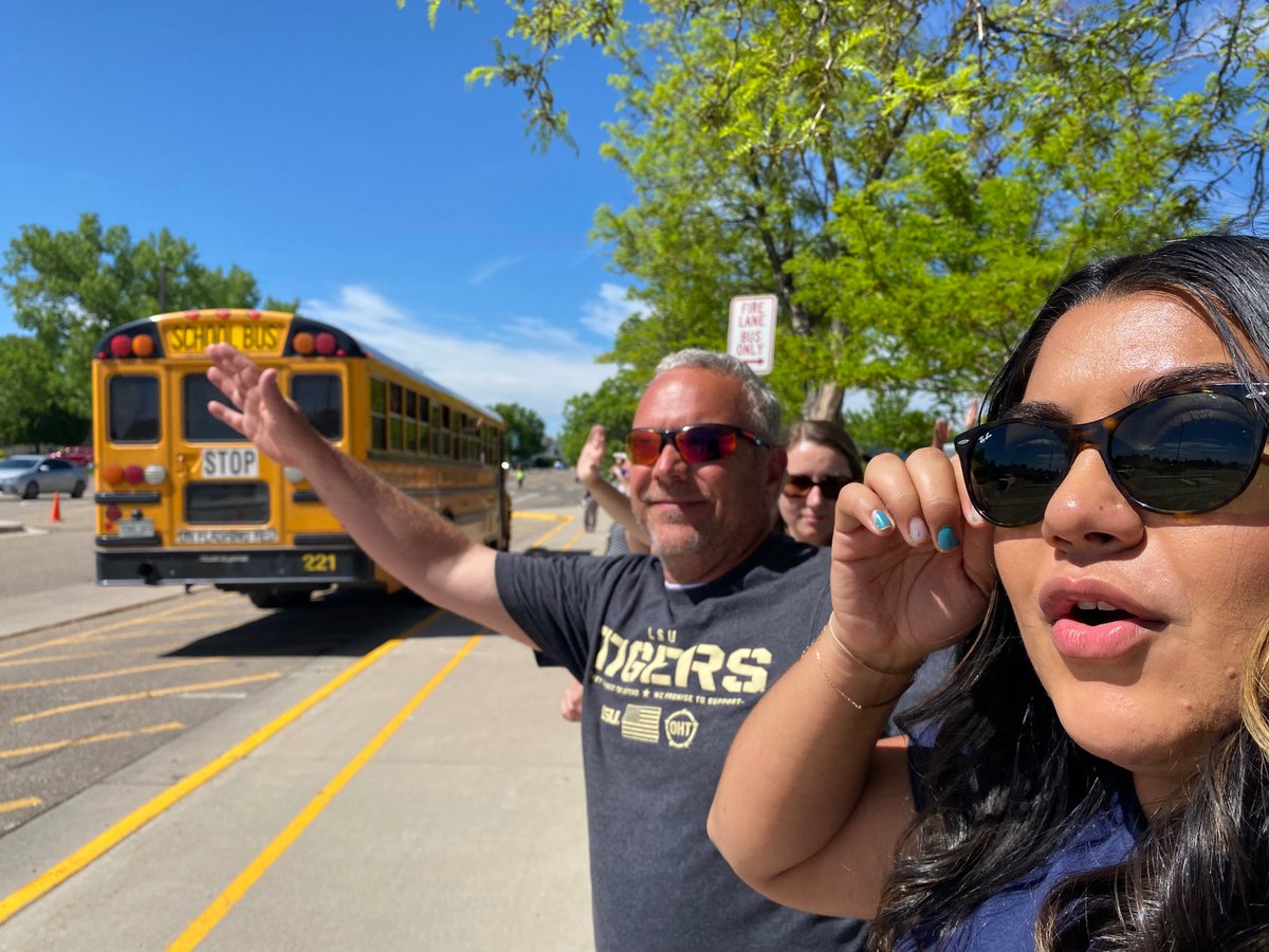 mrsturrill's tweet photo. Oh my goodness.The🎢 of emotions this last day was so real. Challenges &amp; celebrations came at us hard. But there’s no way I’d rather wrap up the school year than standing with my colleagues so committed to these kids and waving the buses goodbye through tears.#letsgotodisney 🌊☀️ https://t.co/udTJMPDcSY