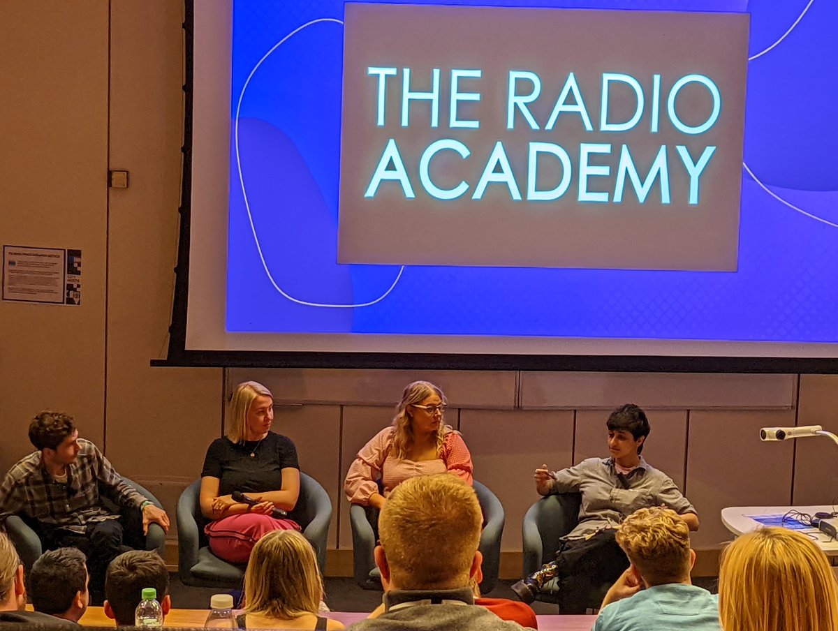 richbishop's tweet photo. Really fascinating session now at @radioacademy #RATraining with @Mitch_Mansfield, @LouEaston, @squibss and @ShivaniDave talking about speech radio and how important it is, especially in tough times https://t.co/z9kEnn3AII