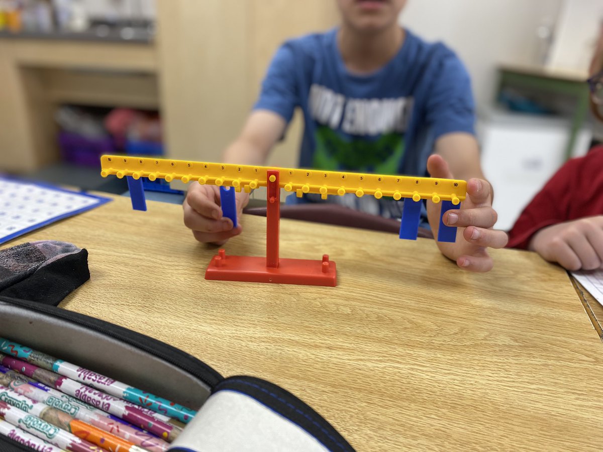 Building deeper understanding of ‘balance’ using hands-on exploration! Ss connecting the concrete to abstract thinking! @plymptonwyomingps <a href="/LKelempro/">LKDSB Elem Program</a> #handsonmath