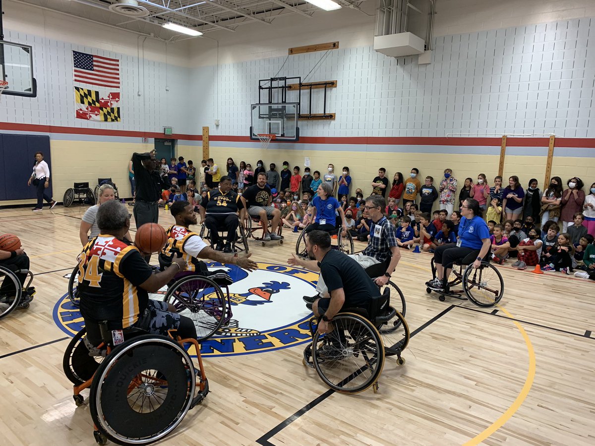 Wheel Chair Basketball is always a fun way for students to learn about overcoming obstacles, appreciating differences, and learning about disABILITIES.