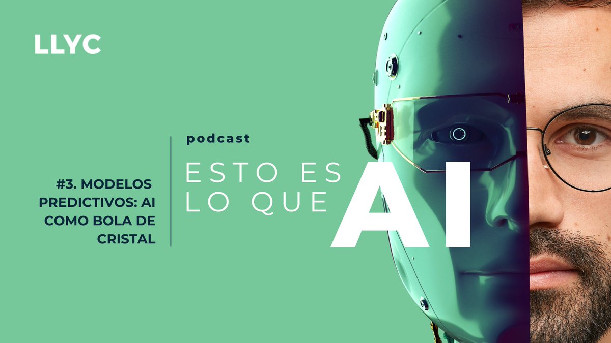 🎙¿Qué son los #modelos #predictivos y cómo influyen en el marketing y comunicación?¿Hasta qué punto puede la #inteligenciaartificial predecir los eventos? 

Nuevo episodio de #EstoEsLoQueAI 
👉 ow.ly/vLNk103H6Jr