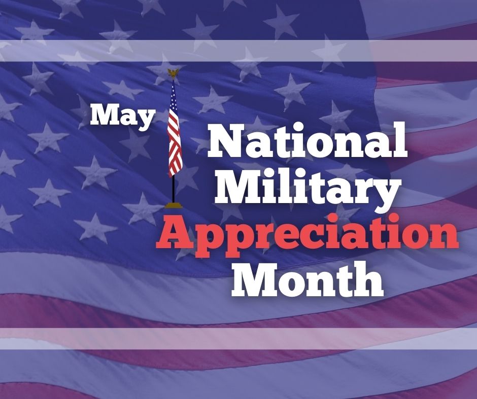 May is National Military Appreciation month, and we would like to thank all of our employees, volunteers, and community members who have served for our country. Thank you for all that you have done! 🇺🇸 #loveinaction