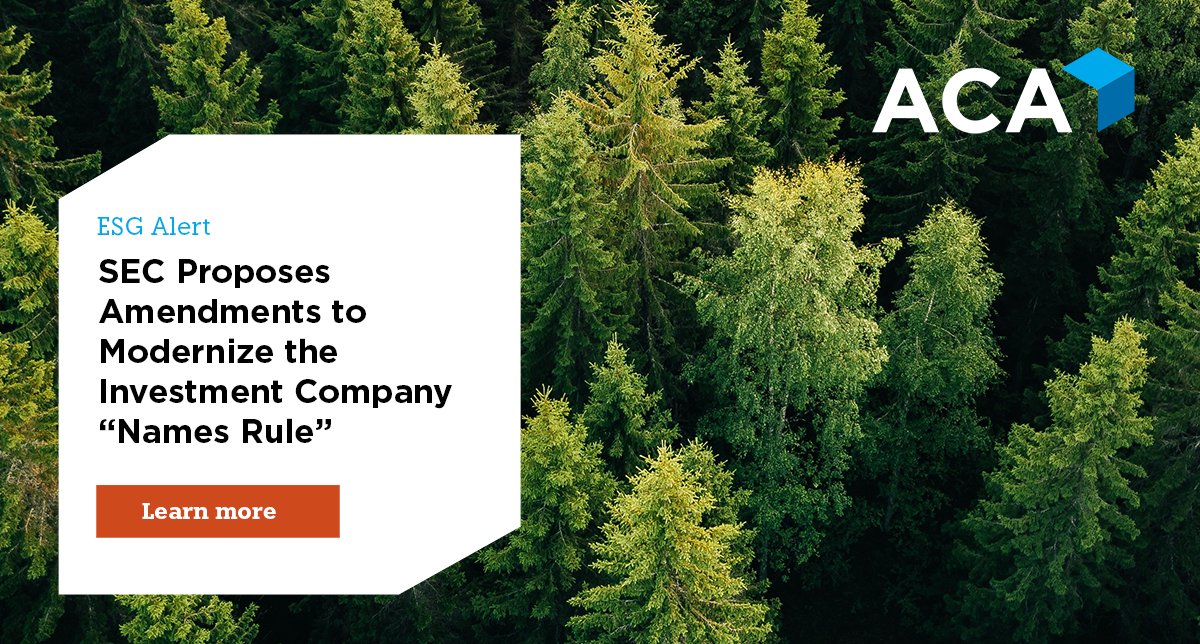 ACA Group on Twitter "The SEC released proposed rule amendments to the