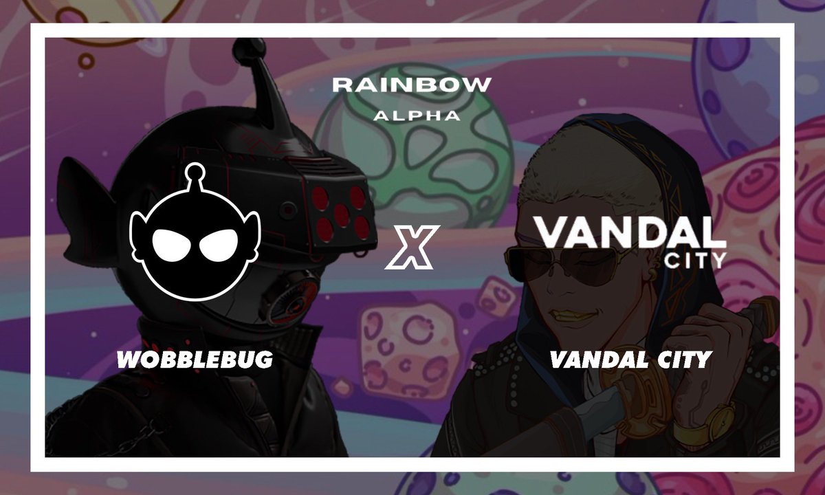 Doodles Alpha x Wobblebug x Vandal City

3x WL <a href="/Wobblebug/">Wobblebug (ART UPGRADE OUT NOW)</a> 
3x WL <a href="/VandalCityCorp/">VNDLS</a> 

To Enter: 
1. Like + Retweet
2. Follow both projects + <a href="/RainbowAlpha_/">Rainbow Alpha</a> &amp; <a href="/nftboi_/">NFTboi 🥷</a> 
3. Tag 3 friends

Ends in 48H⏰