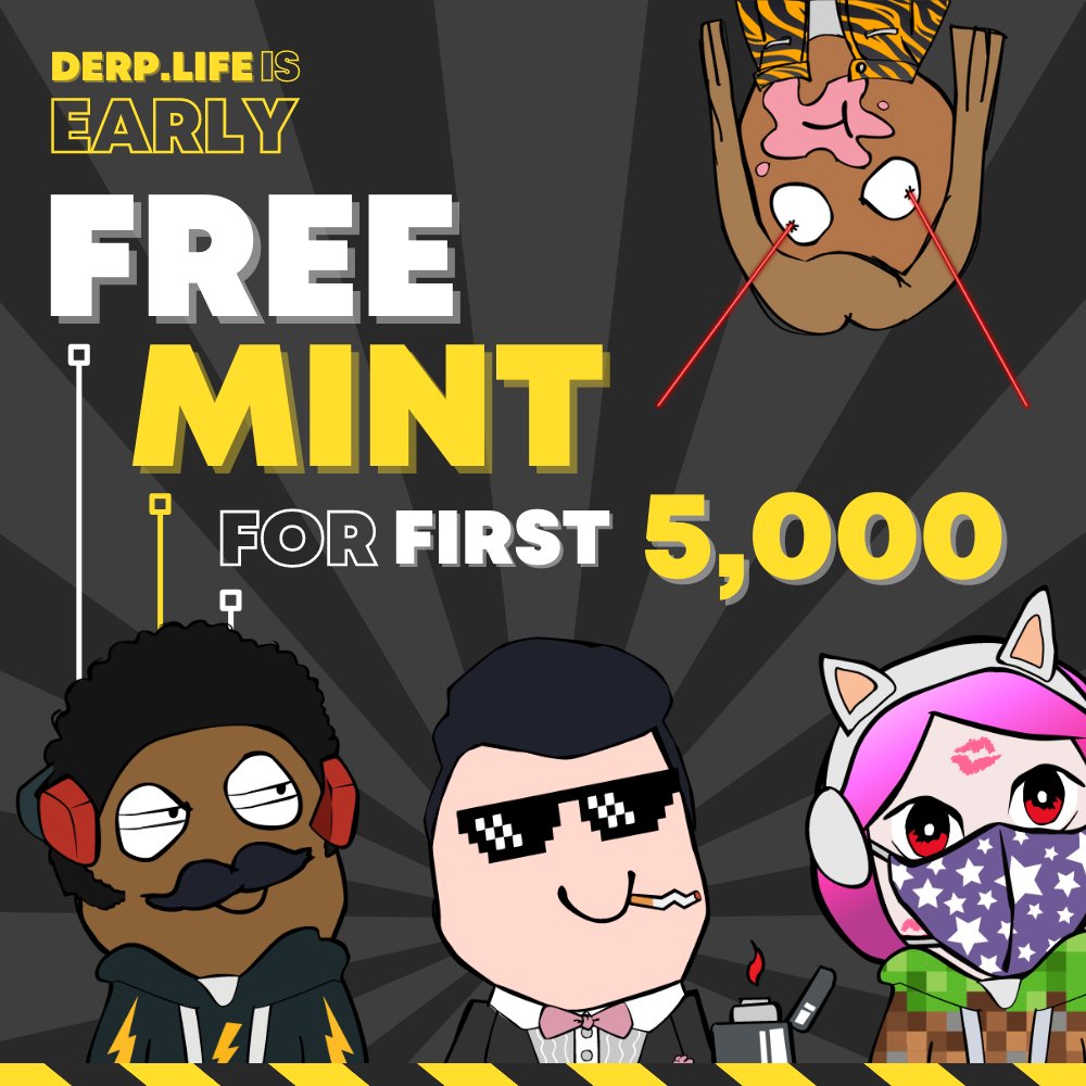derp.life NFT tweet media