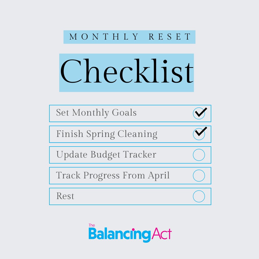 BalancingActTV's tweet image. June and Summer are both right around the corner! We&apos;ve put together some of our favorite #ResetRoutine tasks to help you get a jump-start on your goals.

Tag #TheBalancingAct and let us know what you&apos;re adding to your monthly reset!