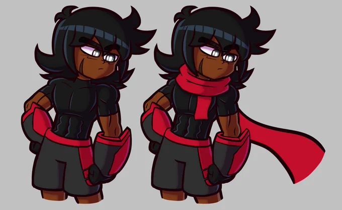 Post your Red and Black OCs, I'll start (sfw only!)

These are Py-Con, Comi, Coal, and Audi 