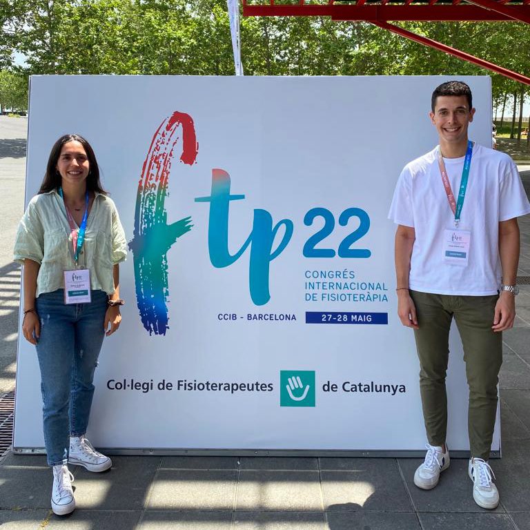 ffutbolbasereus's tweet photo. Els fisios de la Fundació, Josep Gebellí i Esther de Manuel, presents en el II Congrés Internacional de Fisioteràpia (FTP22), organitzat pel Col·legi de Fisioterapeutes de Catalunya. https://t.co/lWq6ee35UI