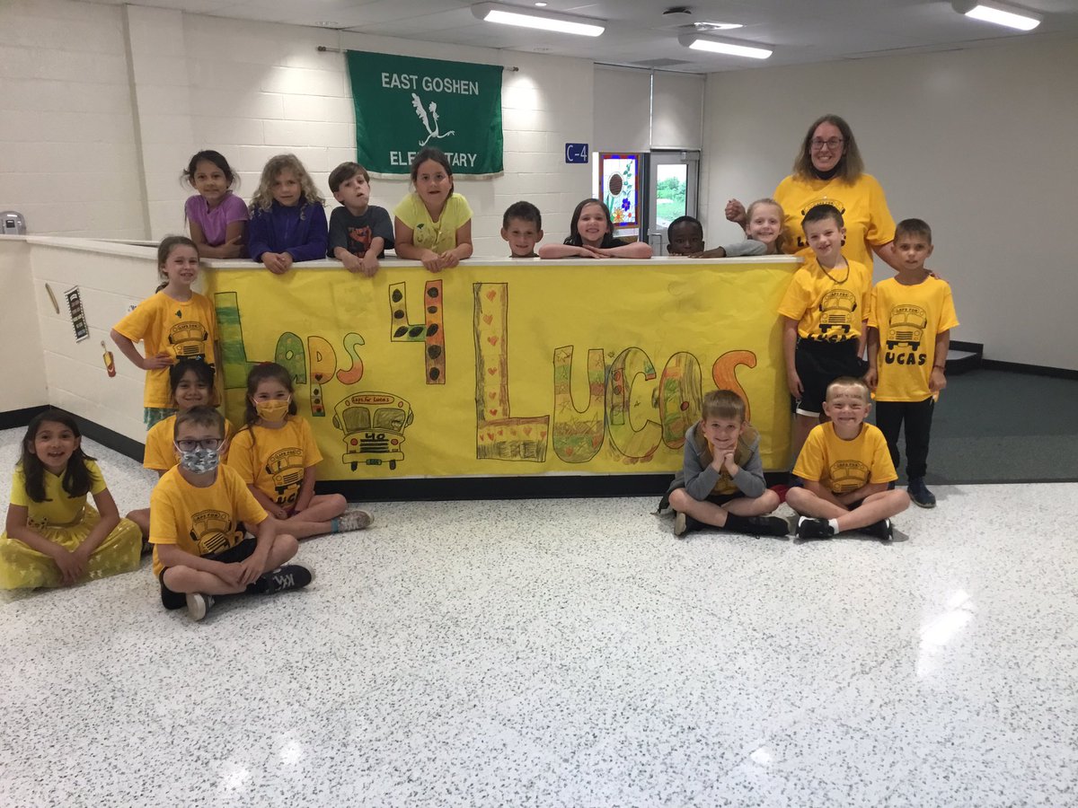 EGE Laps for Lucas! EGE raising money for former bus driver! <a href="/WestChesterASD/">West Chester Area SD</a> <a href="/SaraMMissett/">Sara M. Missett</a> <a href="/GWCC_PA/">West Chester Chamber</a> <a href="/KrapfsCoaches/">Krapf Coaches 🚌</a> <a href="/MissKForeman/">Miss Foreman</a> <a href="/EGEMrsMcCloskey/">Tracy McCloskey</a> <a href="/EGEMrsSchmitt/">Back 2 Basics</a> @Merritt5EGE