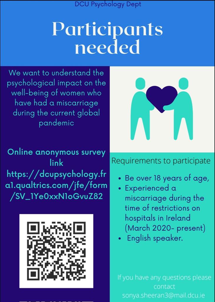 Rafael Moral (@rafamoral) on Twitter photo My wife is carrying out research on women's health: please RT <a href="/MUpsychdept/">MU Psychology</a> <a href="/SileSeoige/">Síle Seoige</a> <a href="/rosanna_davison/">Rosanna Davison</a> <a href="/roinnslainte/">Department of Health</a> <a href="/CMHCR_maynooth/">MU Centre for Mental Health & Community Research</a> <a href="/MiscarriageA/">Miscarriage Association</a> My wife is carrying out research on women's health: please RT <a href="/MUpsychdept/">MU Psychology</a> <a href="/SileSeoige/">Síle Seoige</a> <a href="/rosanna_davison/">Rosanna Davison</a> <a href="/roinnslainte/">Department of Health</a> <a href="/CMHCR_maynooth/">MU Centre for Mental Health & Community Research</a> <a href="/MiscarriageA/">Miscarriage Association</a>