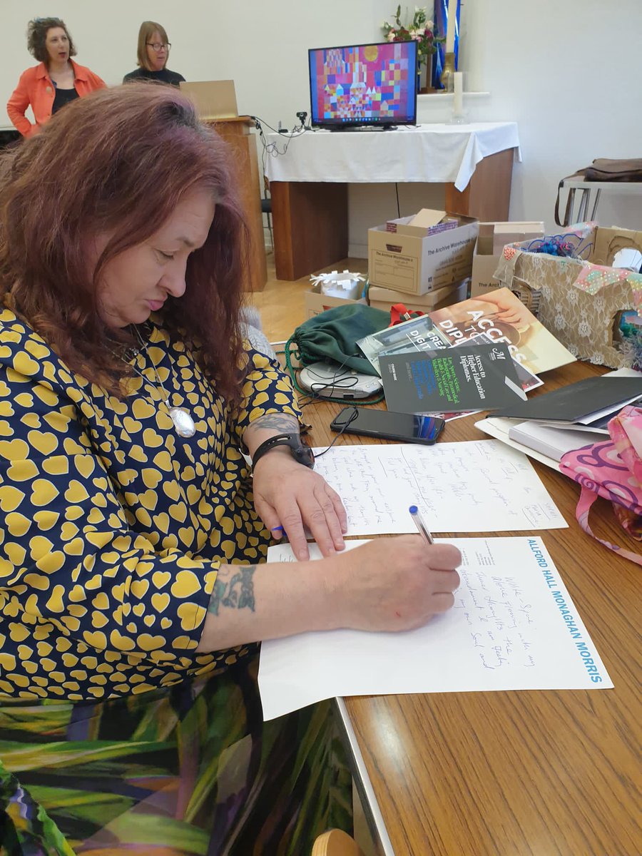 Accumulate_Ldn's tweet photo. Our participants honed their #creativewriting skills in our Utopia workshop this week led by guest tutor Kolton. They explored various stages of writing, drawing from their own experiences as well as their imagination #utopiaproject https://t.co/h4MeKpTXLO