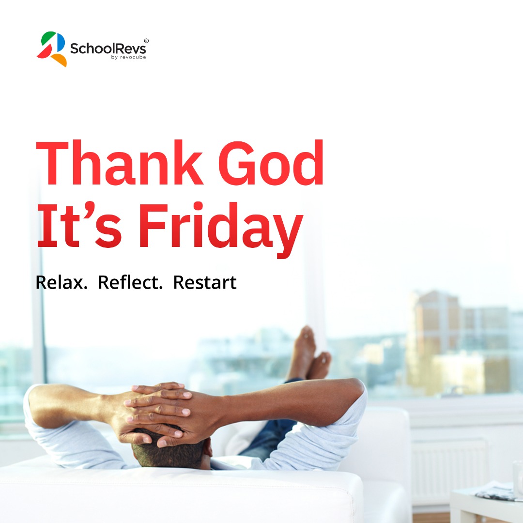 SchoolRevs's tweet photo. A moment of rest is necessary. TGIF!💃🏽
#tgif
#innovation
#itsolutions
#edtechteam
#ExamCentre
#Schoolcube
#Schoolteller https://t.co/3o02XtU4Ga