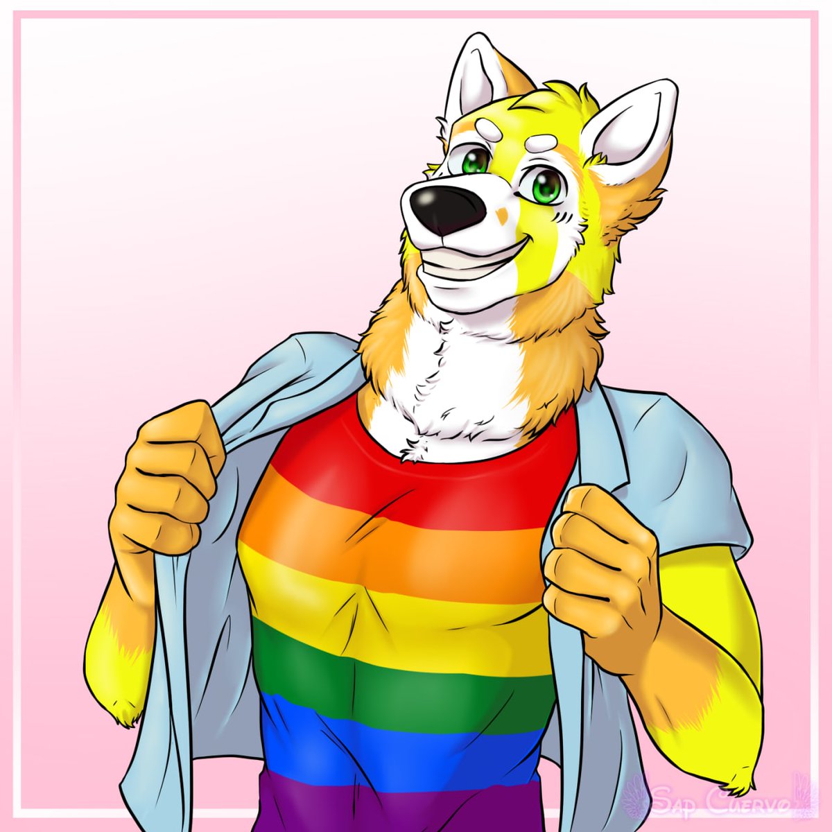 Sol_Pandas's tweet photo. Showing my pride 🏳️‍🌈

#furryart #PrideMonth #furryfandom

🎨: @SAP_cuervo https://t.co/zZDyItKEqf