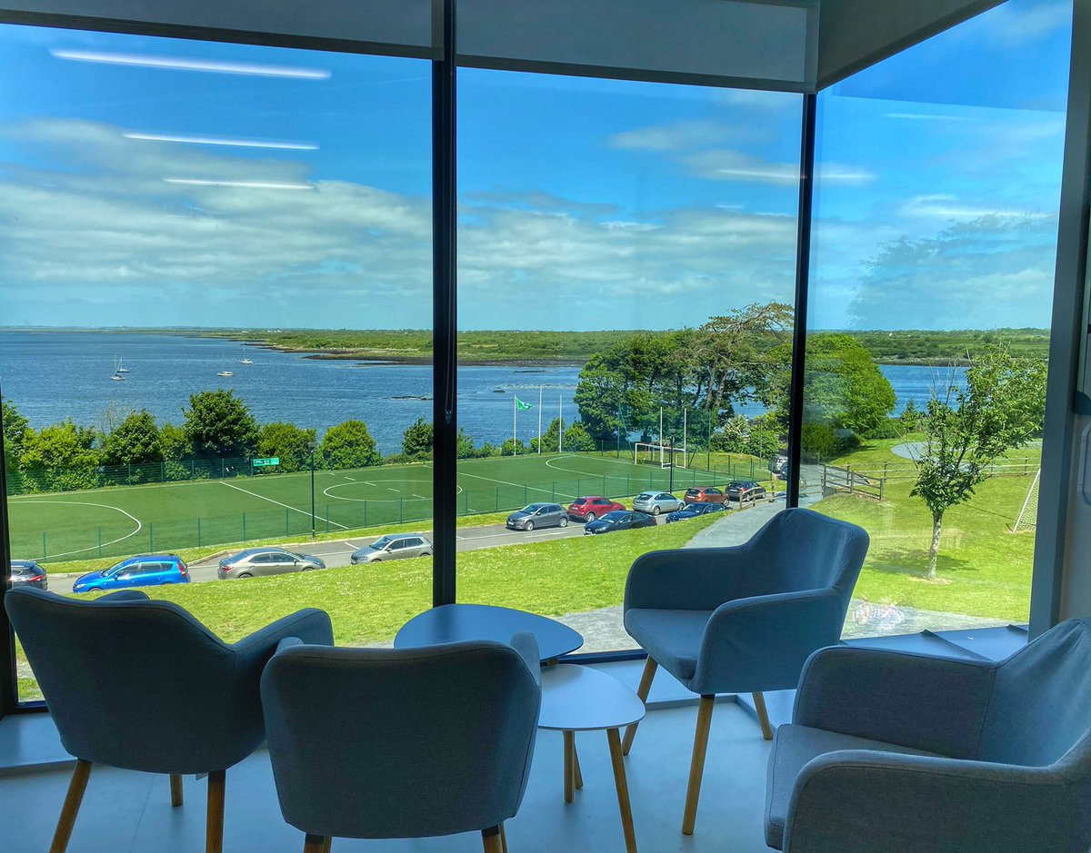 I had the privilege of joining in celebrating the 100th anniversary of the wonderful <a href="/SeamountKinvara/">Seamount College Kinvara</a> today. Surely the most jaw dropping view from a school staff room, anywhere in the world.