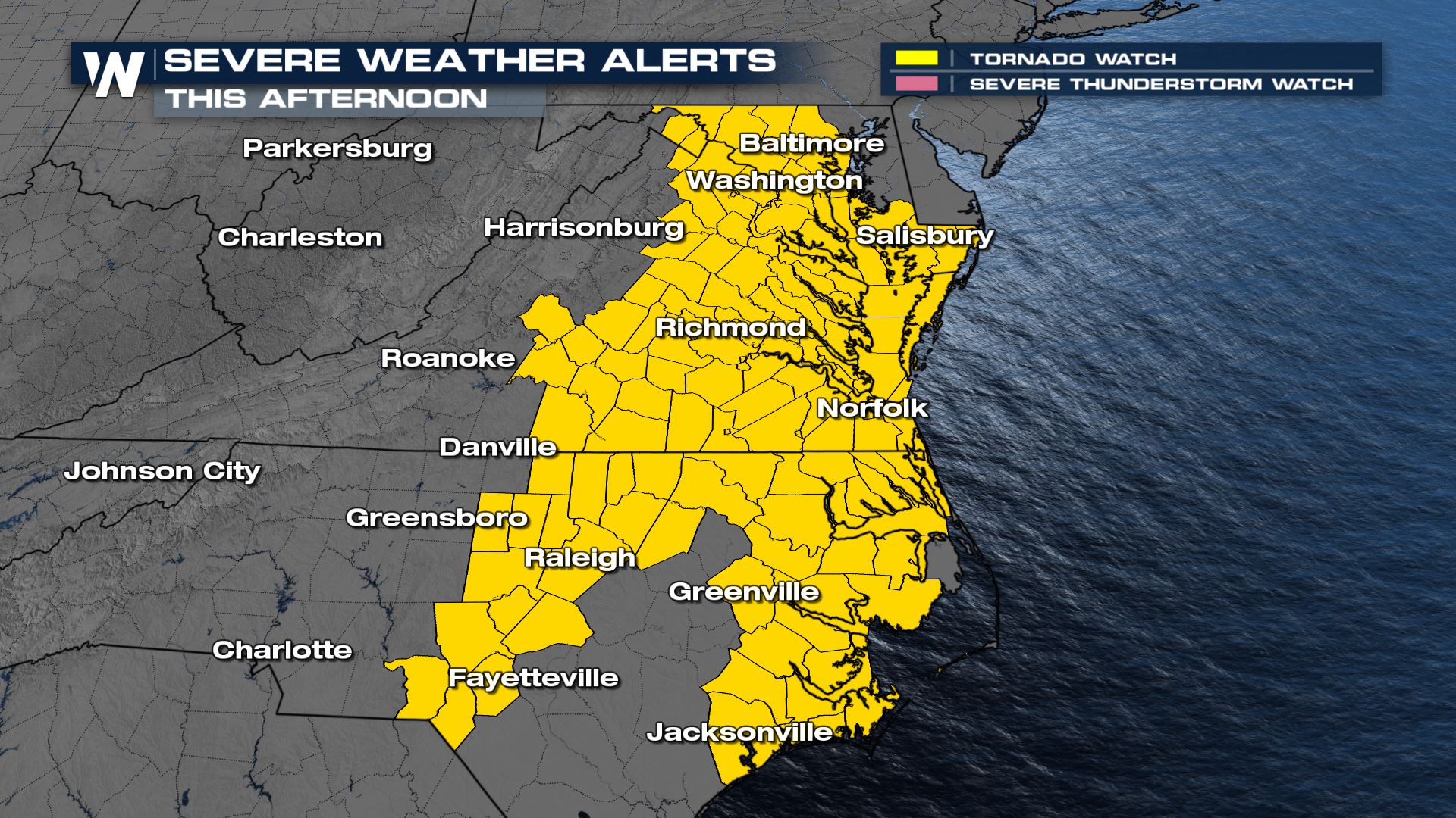 WeatherNation on Twitter "The TORNADO watch has been expanded east
