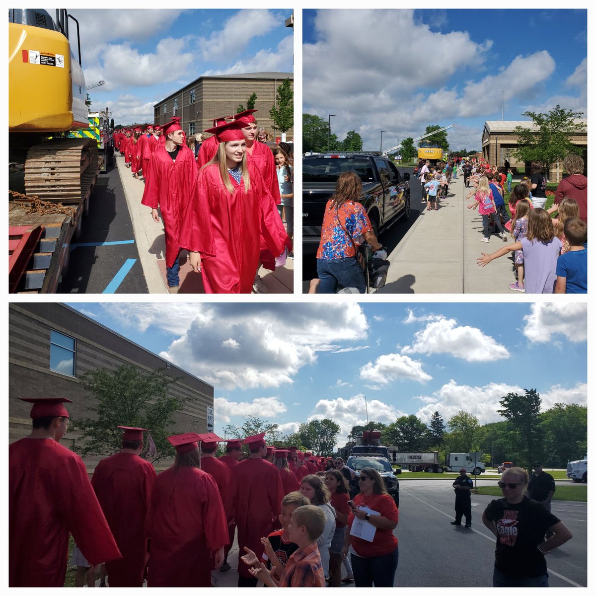 Senior Clap Out today. Graduation is this Sunday! Love this class of kids. Some great role models for our elementary students.