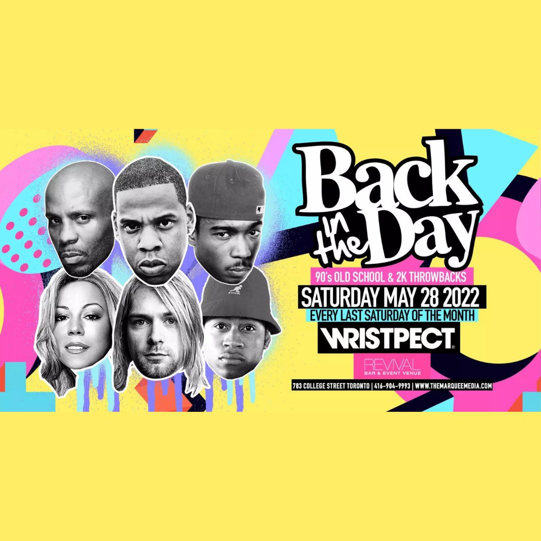 MixemApp's tweet photo. May 28, 2022
10:30 PM – 3:00 AM

Toronto's best old school and throwback jam! Featuring world-famous DJs and nostalgic way back! 90's Old School with classics.

Bottle Service &amp; Guest List:

416-904-9993
https://t.co/1WahwMf4T8 https://t.co/VVNSOoSix7