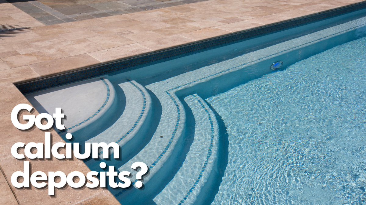 Did you know that calcium deposits can be easily removed with a pumice stone, stain eraser, or scale remover? 

The pumice stone should only be used on hard surfaces like tile or concrete, but PPS carries calcium scaling treatments for all pool surfaces. Stop in today!