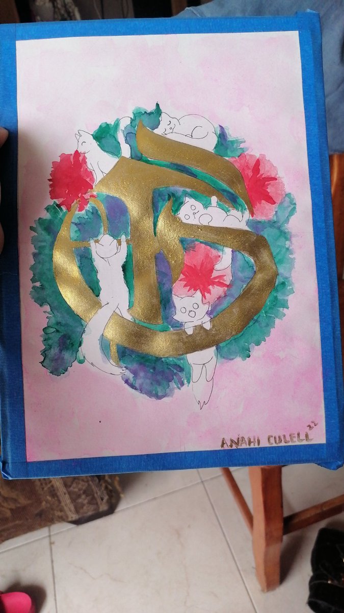 HarleenCl's tweet photo. I love my gold ink #winsor&amp;newton I wish I had  the full #acuarella set 😢 https://t.co/tdnNVEDz8W