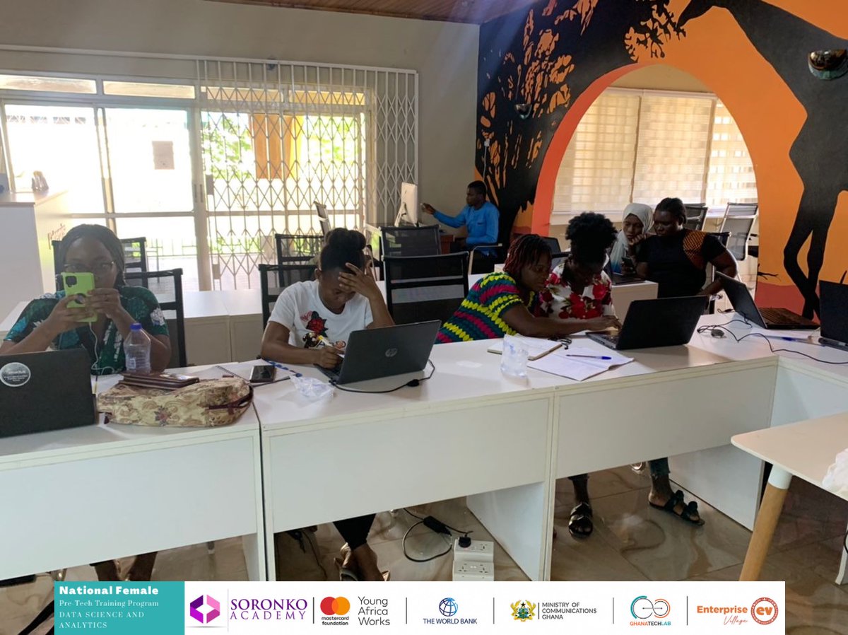 EVhubaccra's tweet image. National Female Pre-tech training - Day 5
The trainer took the ladies through the visualization types in power bI. They learnt how to use the power bI with maps, and how to export a report to power bI
#soronkoimpact #gtlimapct #datascienceandanalytics #evimpact
