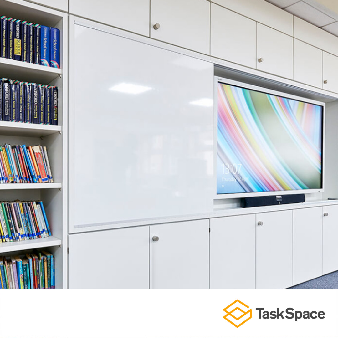 space_task's tweet image. Teaching walls make #classrooms more space-efficient by condensing all storage into one unit. ✅

Learn more about the benefits of our flagship #teachingwall product: Learnstor. 👇

bit.ly/3MBEkXc