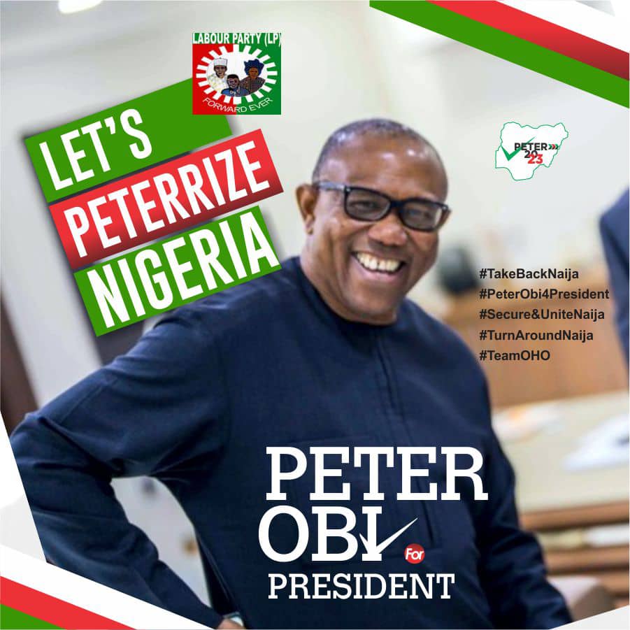 OselokaHObaze's tweet photo. The deed is done.  It's official @PeterObi is now in Labour Party. Check out his tweeter handle. https://t.co/DKH87ScWFO