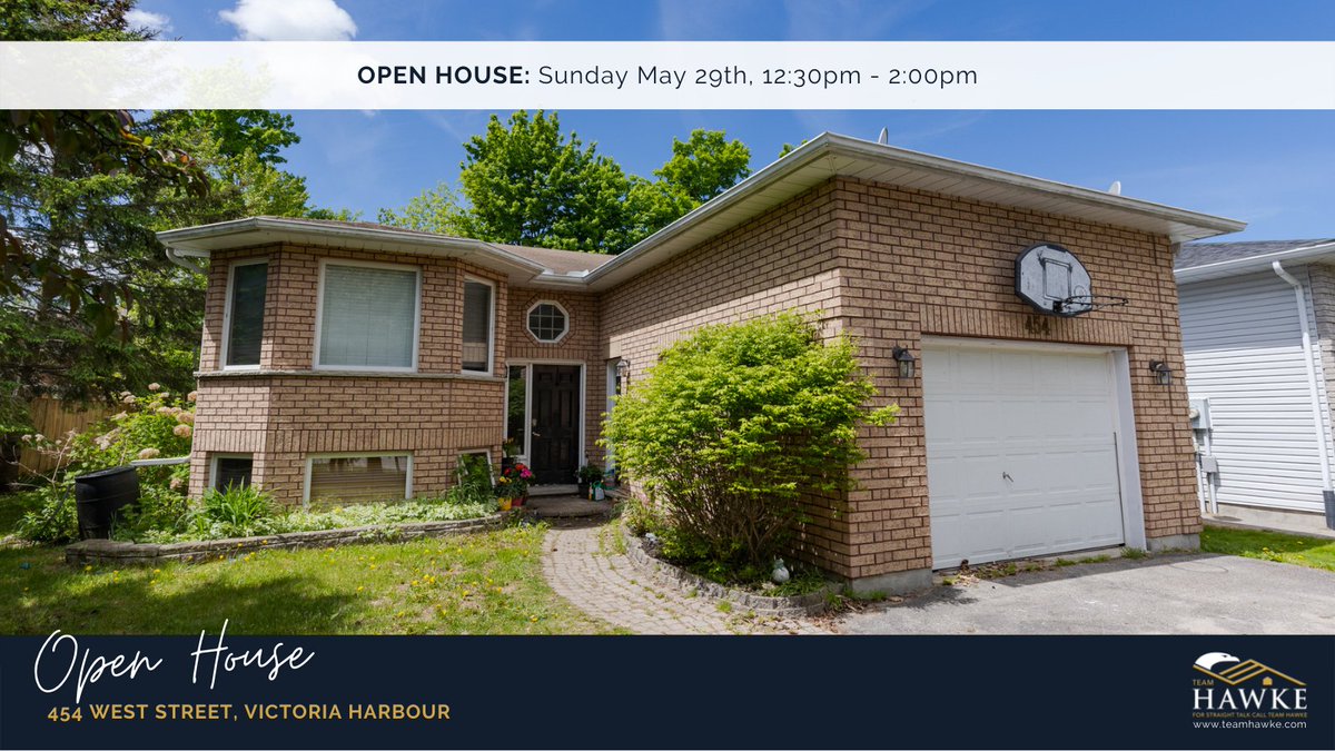 ❗OPEN HOUSE ❗
454 West Street, Victoria Harbour
Sunday, May 29th: 12:30 to 2:00pm
Come check out this solid 3+2 bedroom, 2 bath bungalow this weekend!

#openhouse #victoriaharbour #homeforsale #realestate #realestate #bungalow #incomesuite #inlawsuite #bungalow #simcoecounty