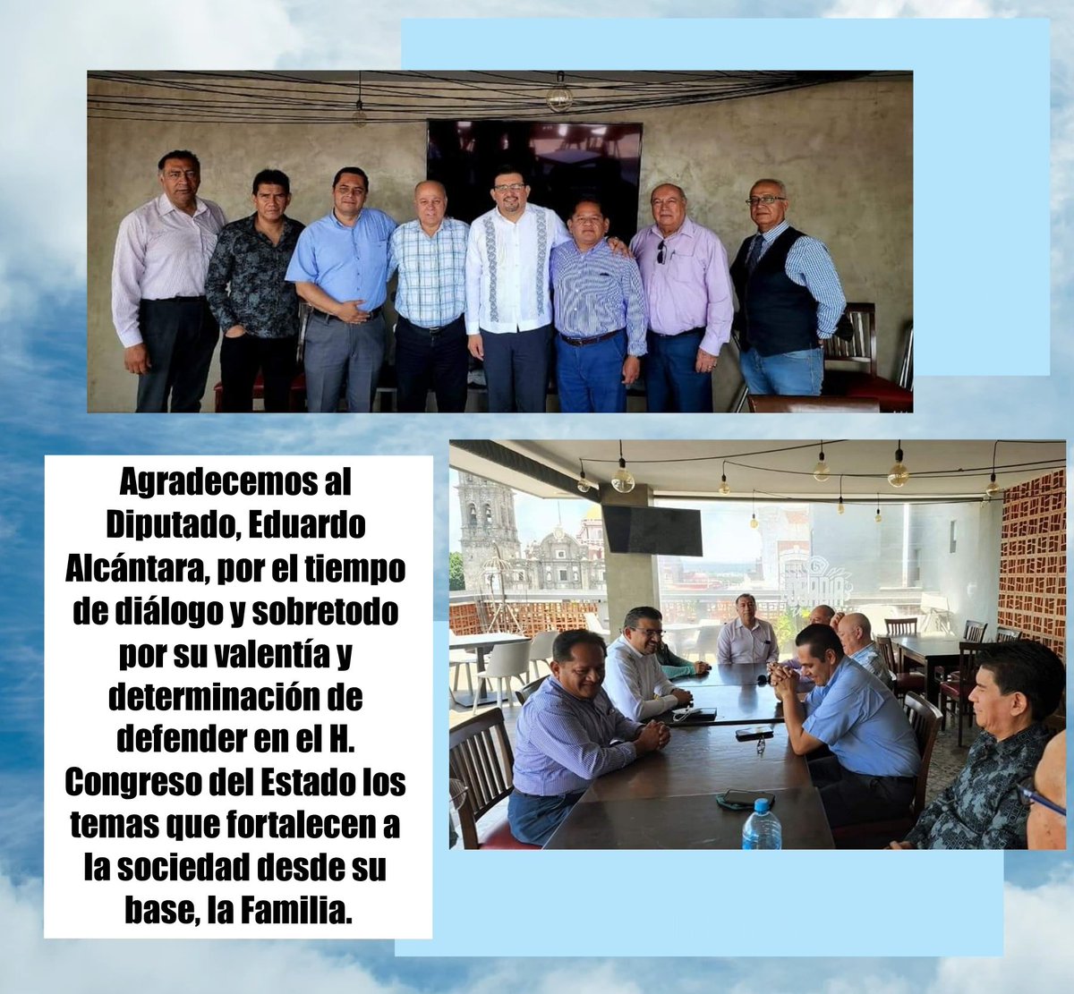 PadresdePuebla's tweet photo. Como Asociación de Padres de Familia felicitamos al diputado @AlcantaraEdu1 y a los Pastores por el interés de defender la familia como base de la sociedad. https://t.co/qZ9Y6SQlNj