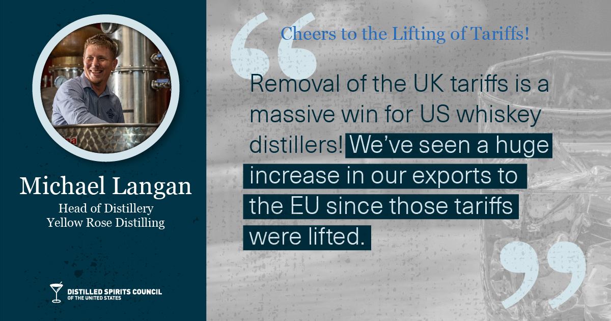 DistilledSpirit's tweet image. In just a few days, the U.K. retaliatory tariffs on American Whiskeys🥃 will FINALLY be lifted after almost four long years, allowing distillers the chance to once again share U.S. spirits duty-free around the world! #ToastsNotTariffs