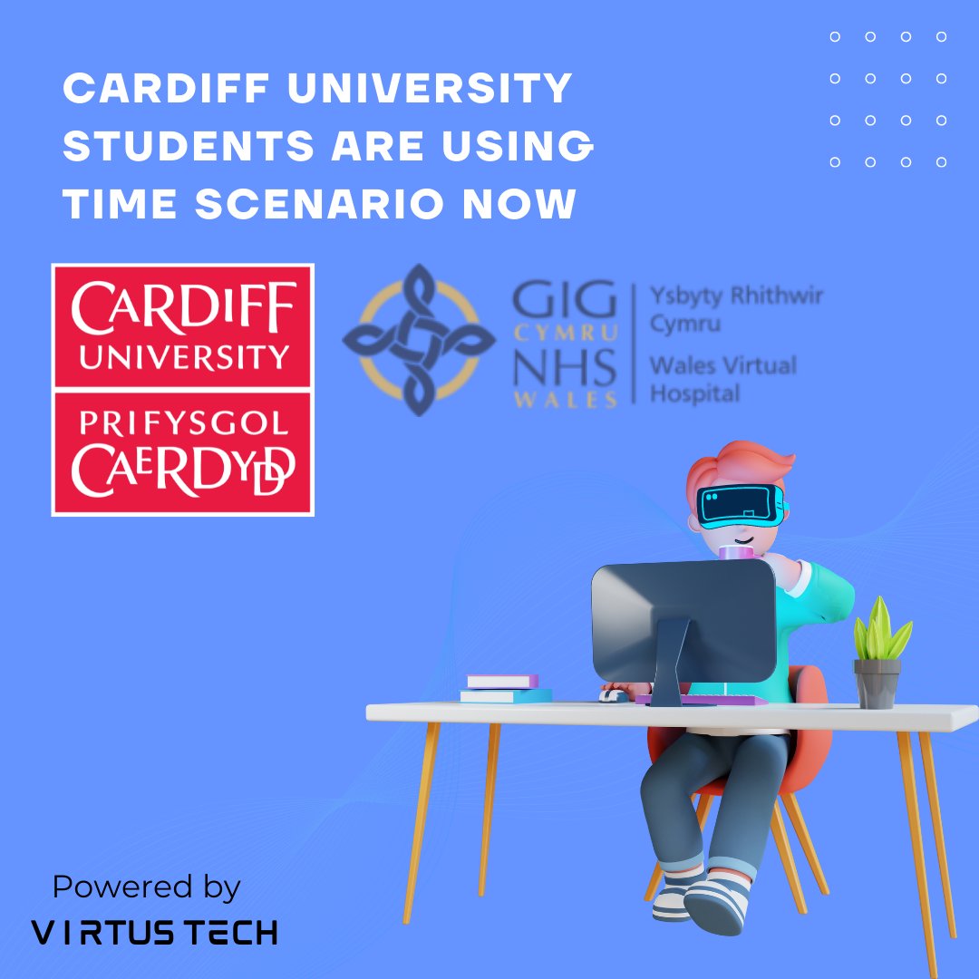 WalesVH's tweet photo. We are happy to announce that medical students of Cardiff University are now successfully using our Time Scenario.
#cardiffuniversity #virtustech #walesvirtualhospital #virtualhospital #startup https://t.co/DtEudWSI8C
