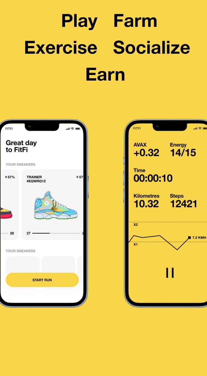 EAB1337's tweet photo. FitFi and move2earn are defining points in bringing the massive fitness market to the people in a frame where they earn from it. Use my refferal code to sign and get free FAT.
https://t.co/Yua2aCAdTD
Move π to earn πΈ #AVAX #NFT #GameFi #Move2Earn #Play2Earn #Stsking #cro https://t.co/Ay1ChqBRgV