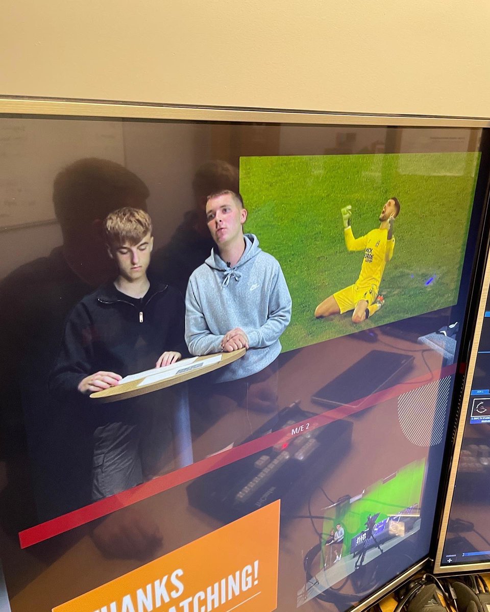 DSFCOfficial's tweet photo. TV STUDIO: 👀
@Mr_Gourley_PE & @PearsonBTEC #BTECSport have been working in the #DSFCTVStudio, recording some sports analysis videos.
The analysis was excellent, but the technical skills showcased by students with no #Tricaster experience was just as impressive!
#BTEC https://t.co/19izEP1Zds