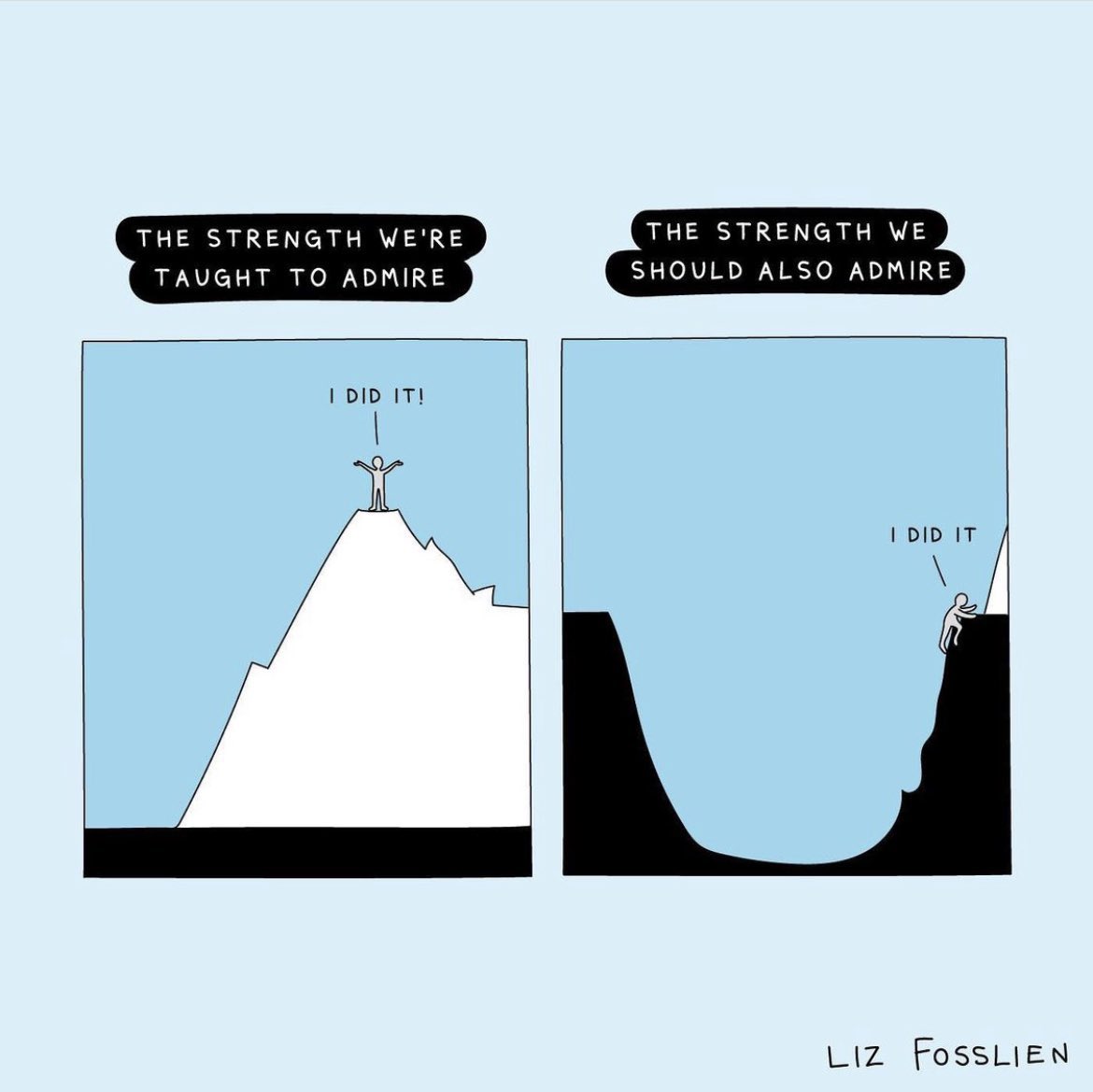 STRENGTH is shown in lots of ways. #stepbystep